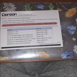 Floral MacBook Pro 13 inch case 2016/2017/2018